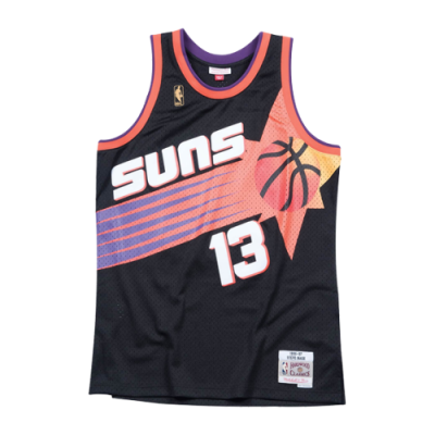 Marškinėliai Mitchell & Ness Mitchell & Ness NBA Phoenix Suns Steve Nash 1996-97 Alternate Swingman Tank krepšinio marškinėliai 18203-PSU-BLCK96 Juoda