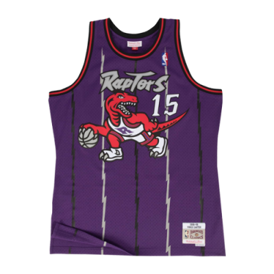 Marškinėliai Mitchell & Ness Mitchell & Ness NBA Toronto Raptors Vince Carter 1998-99 Road Swingman Tank krepšinio marškinėliai 18214-TRA-PURP98 Violetinė