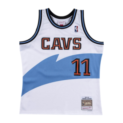 Marškinėliai Vyrams Mitchell & Ness NBA Žydrunas Ilgauskas Cleveland Cavaliers 1997-98 Swingman Tank krepšinio marškinėliai 19087-CCA-WHIT97 Balta Žydra
