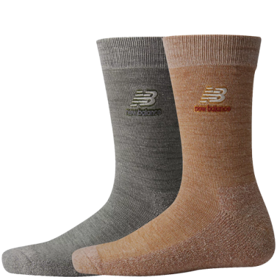 Kojinės Moterims New Balance Mid Crew kojinės (2 poros) LAS33562-AS2 Pilka Rusvai Gelsvas