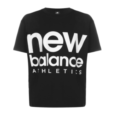 Marškinėliai Moterims New Balance Unisex Athletics Out of Bounds SS laisvalaikio marškinėliai UT23505-BK Juoda