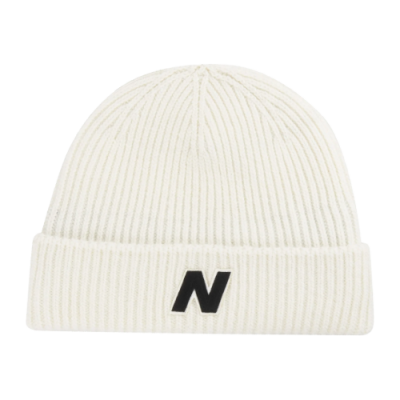 Kepurės Šilti Aksesuarai New Balance Watchman Sports Style žieminė kepurė LAH33003-SST Balta
