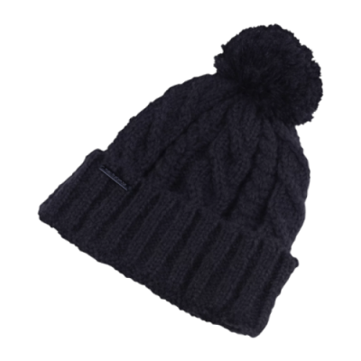 Kepurės Moterims New Balance Lux Knit Pom žieminė kepurė LAH23118-BK Juoda