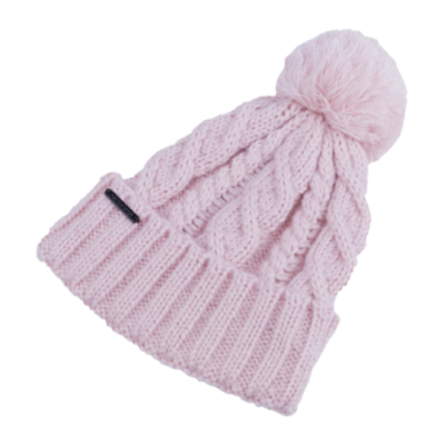 Kepurės Moterims New Balance Lux Knit Pom žieminė kepurė LAH23118-PIE Rožinis