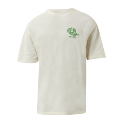 Marškinėliai New Era New Era Logo Flock SS laisvalaikio marškinėliai 60284641 Balta