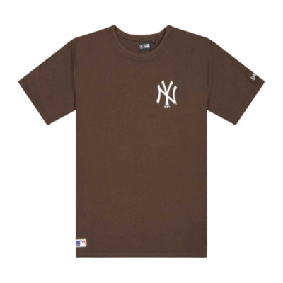 Marškinėliai New Era New Era New York Yankees League Essential SS laisvalaikio marškinėliai 60284727 Ruda