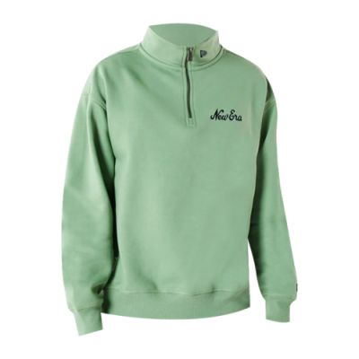Džemperiai  New Era Script Green Half Zip džemperis 60284708 Žalias