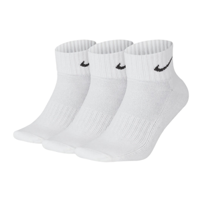 Kojinės Moterims Nike Cushioned Ankle kojinės (3 Poros) SX4926-101 Balta