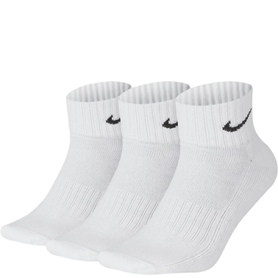 Kojinės Dovanų Idėjos Iki 25eur Nike Cushioned Ankle kojinės (3 Poros) SX4926-101 Balta