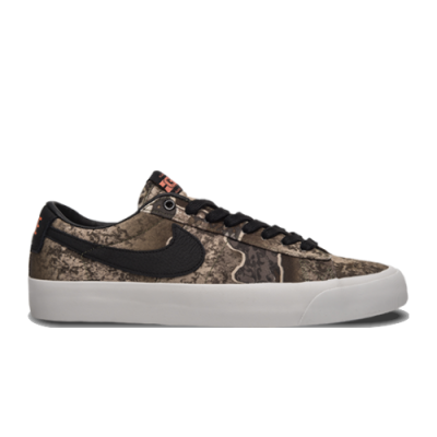 Riedlentininkų Batai Kolekcijos Nike SB Zoom Blazer Low Pro GT Premium DO9398-002 Ruda Žalias