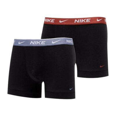 Apatiniai Vyrams Nike Dri-FIT Everyday Cotton Stretch Trunk (2 Pack) KE1085-5I7 Juoda