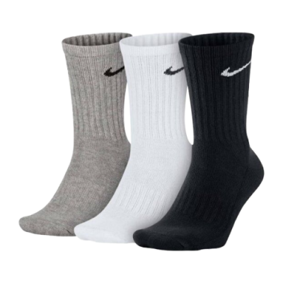 Kojinės Moterims Nike Cushioned Crew kojinės (3 Poros) SX4508-965 Juoda Daugiaspalvis