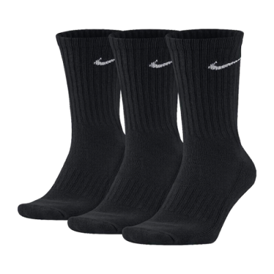 Kojinės Nike Nike Value Cotton Crew kojinės (3 poros) SX4508-001 Juoda