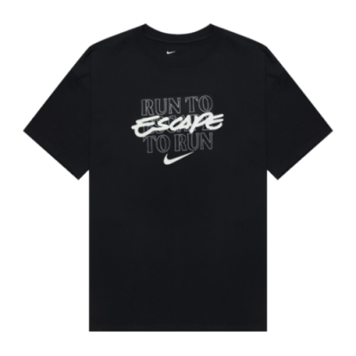 Marškinėliai Kolekcijos Nike Dri-FIT Miler Wild SS bėgimo marškinėliai DA1181-010 Juoda