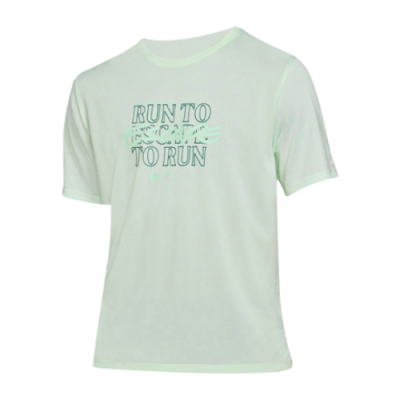 Marškinėliai Kolekcijos Nike Dri-FIT Miler Wild SS bėgimo marškinėliai DA1181-394 Žalias