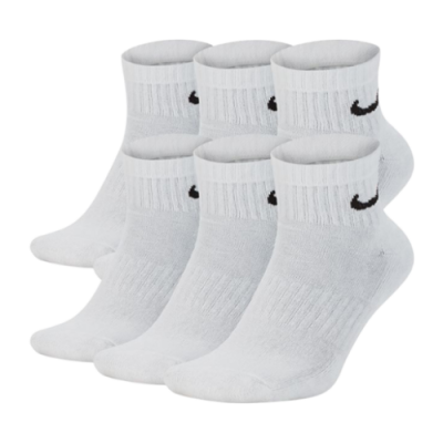 Kojinės Vyrams Nike Everyday Cushioned Ankle kojinės (6 poros) SX7669-100 Balta