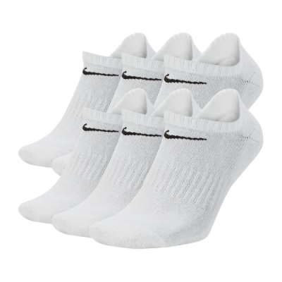 Kojinės Moterims Nike Everyday Cushioned
Training No-Show kojinės (6 poros) SX7675-100 Balta