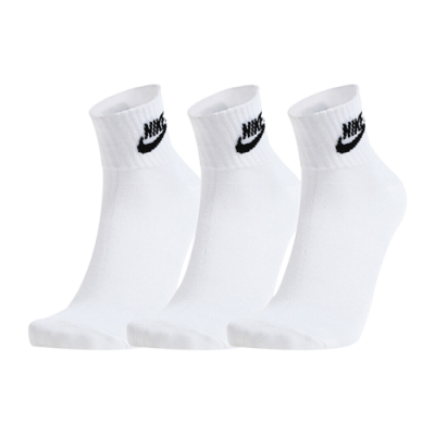 Kojinės Moterims Nike Everyday Essential Ankle kojinės (3 poros) DX5074-101 Balta