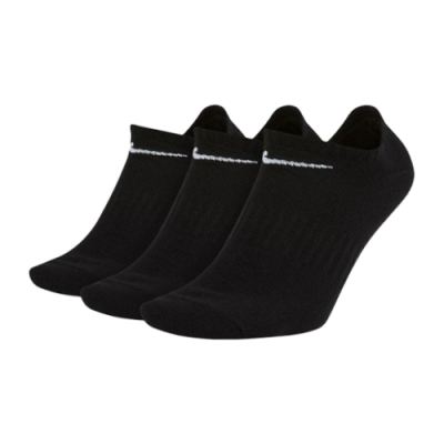 Kojinės Moterims Nike Everyday Lightweight Training No-Show kojinės (3 poros) SX7678-010 Juoda