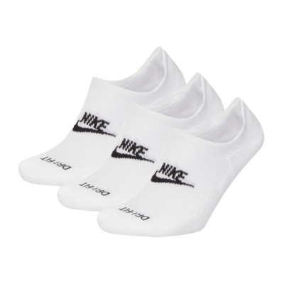 Kojinės Moterims Nike Everyday Plus Cushioned kojinės (3 poros) DN3314-100 Balta