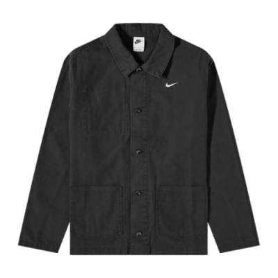 Striukės Vyrams Nike Life Unlined Chore plona striukė DQ5184-010 Juoda