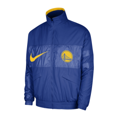 Striukės Nike Nike NBA Golden State Warriors Courtside plona striukė DR9205-495 Mėlyna