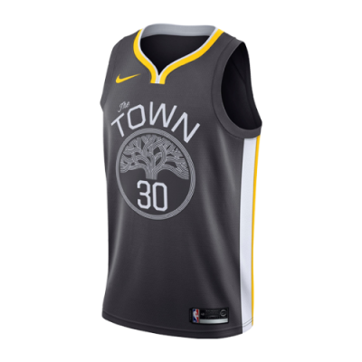 Marškinėliai Viskas Krepšiniui Nike NBA Golden State Warriors Stephen Curry Statement Edition Swingman Basketball Tank Top 877205-060 Juoda