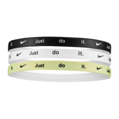 Raiščiai Moterims Nike Just Dpo It Headband galvos juostos (3 vnt) N0002560384OS Daugiaspalvis