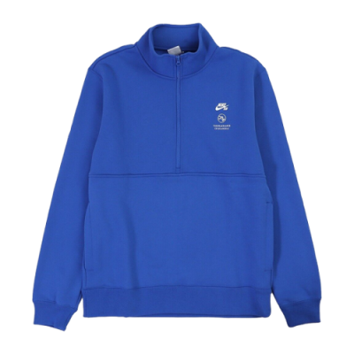 Džemperiai Vyrams Nike SB x Fly Streetwear 1/2-Zip Fleece Skate džemperis DQ7312-480 Mėlyna