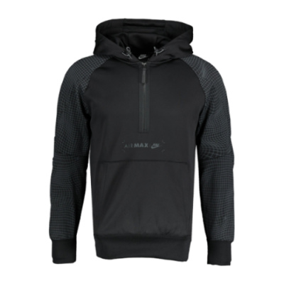 Džemperiai Kolekcijos Nike Sportswear Air Max 1/2 Zip Hoodie džemperis DC2551-010 Juoda