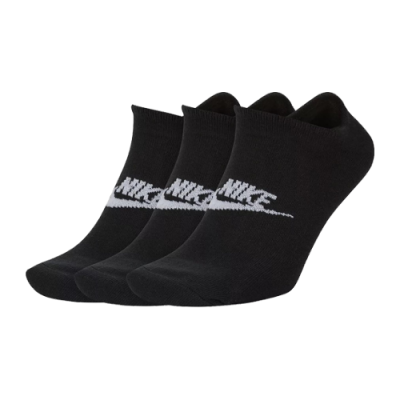 Kojinės Moterims Nike Sportswear Everyday Essential No-Show kojinės (3 poros) DX5075-010 Juoda