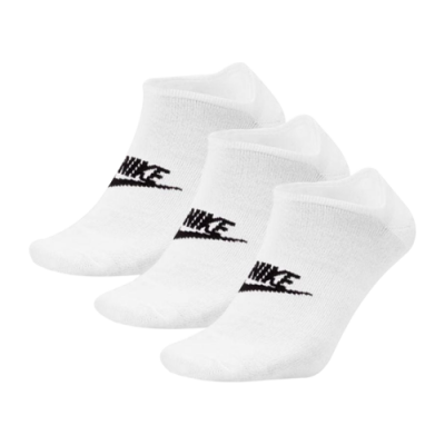 Kojinės Moterims Nike Sportswear Everyday Essential No-Show kojinės (3 poros) DX5075-100 Balta