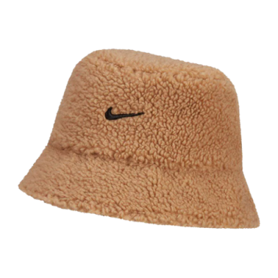 Kepurės Nike Nike Sportswear Reversible Fleece Bucket kepurė DV3165-258 Ruda Rusvai Gelsvas
