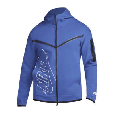 Džemperiai Vyrams Nike Sportswear Tech Fleece Full-Zip Hoodie džemperis FJ5334-480 Mėlyna