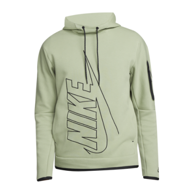 Džemperiai Nike Nike Tech Fleece Pullover Graphic Hoodie džemperis DX0577-386 Žalias