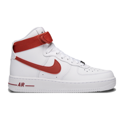 Laisvalaikio Batai Kolekcijos Nike Wmns Air Force 1 High White Cinnabar DD9624-102 Balta