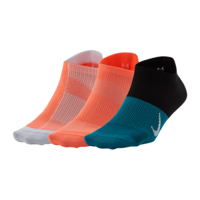 Kojinės Moterims Nike Wmns Everyday Lightweight No-Show kojinės (3 poros) CV2964-907 Oranžinė