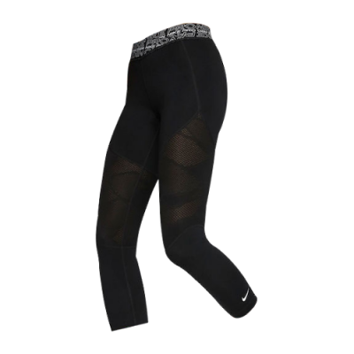 Kelnės Nike Nike Wmns Pro Crop tamprės CJ4187-010 Juoda