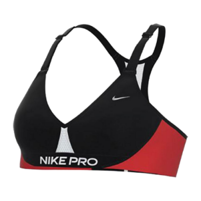 Liemenėlės Moterims Nike Wmns Yoga Dri-FIT Indy Light-Support Padded Color-Block Sports liemenėlė CZ7186-010 Juoda
