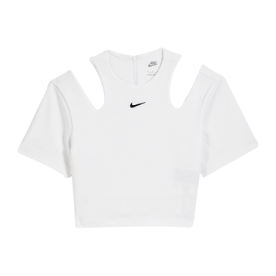 Marškinėliai Moterims Nike Wmns Sportswear Essentials laisvalaikio marškinėliai DV7962-100 Balta