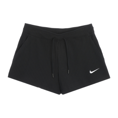 Šortai Moterims Nike Wmns Sportswear High-Waisted Ribbed Jersey šortai DV7862-010 Juoda