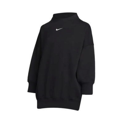 Džemperiai Moterims Nike Wmns Sportswear Phoenix Fleece Over-Oversized Mock-Neck 3/4-Sleeve džemperis DQ5765-010 Juoda