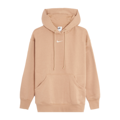 Džemperiai Moterims Nike Wmns Sportswear Phoenix Fleece Hoodie džemperis DQ5860-200 Rusvai Gelsvas