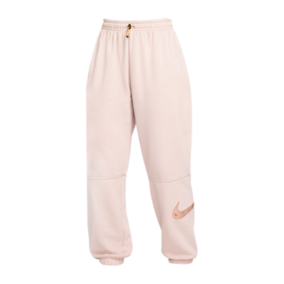 Kelnės Nike Nike Wmns Sportswear Swoosh High-Rise kelnės DM6205-030 Balta Rusvai Gelsvas
