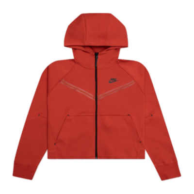 Džemperiai Kolekcijos Nike Wmns Sportswear Tech Fleece Windrunner Full-Zip Hoodie džemperis CW4298-623 Raudona