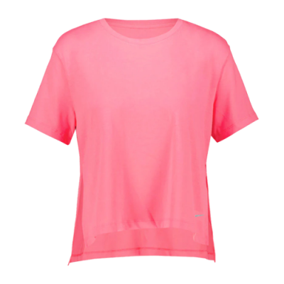 Marškinėliai Moterims Nike Wmns Dri-FIT jogos marškinėliai DM7025-894 Rožinis