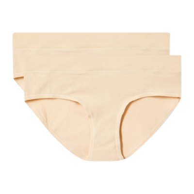 Apatiniai Organic Basics Organic Basics Cotton kelnaitės (2 vnt.) OB10007-OAK Rusvai Gelsvas