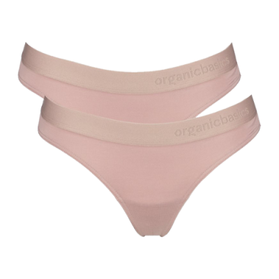 Apatiniai Organic Basics Organic Basics TENCEL™ Lite kelnaitės stringai (2vnt.) OB10013-ROSE Violetinė