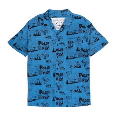 Marškiniai Vyrams Poler Aloha laisvalaikio marškiniai 231APM3002-BLU Mėlyna