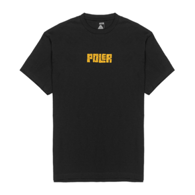 Marškinėliai Poler Poler Devils Canyon SS laisvalaikio marškinėliai 231APM2002-BLK Juoda